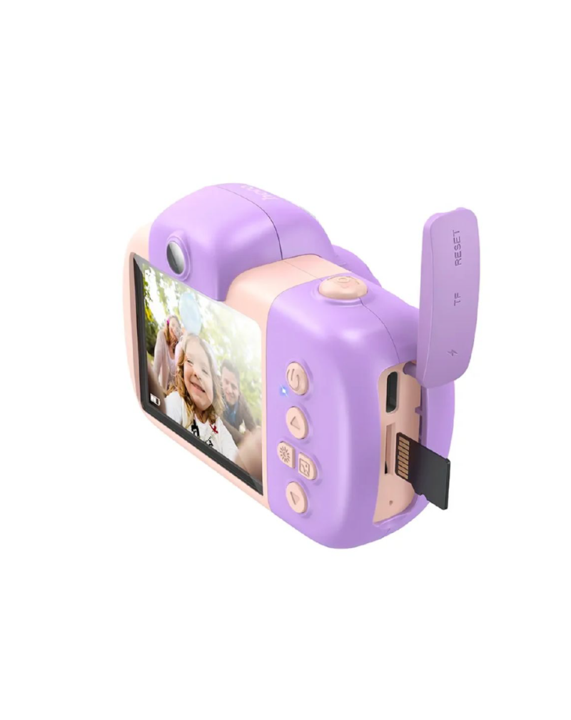HOCO DV201 Dual Lens Children Camera -Pink
