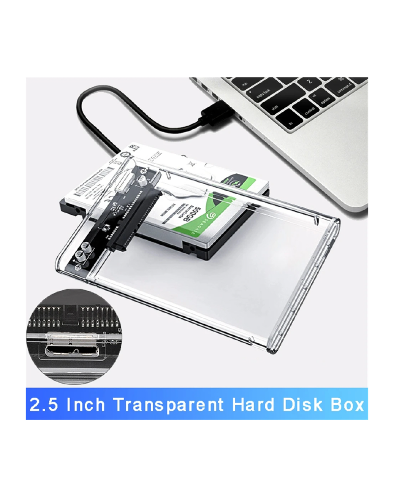 2.5 Inch SATA to USB 3.0 SSD HDD External Hard Drive Enclosure