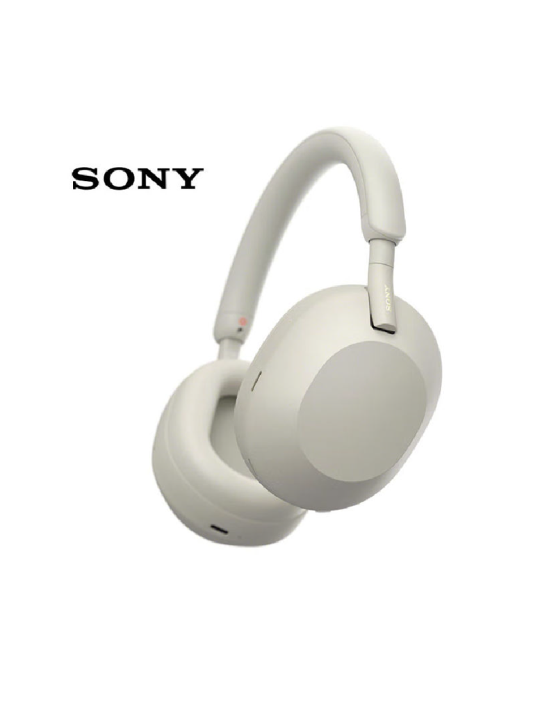 Sony WH-1000XM5 wireless headphones with noise cancellation (white)