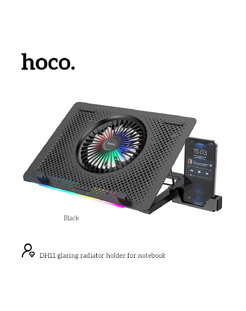 DH11 Laptop Cooling Stand Black