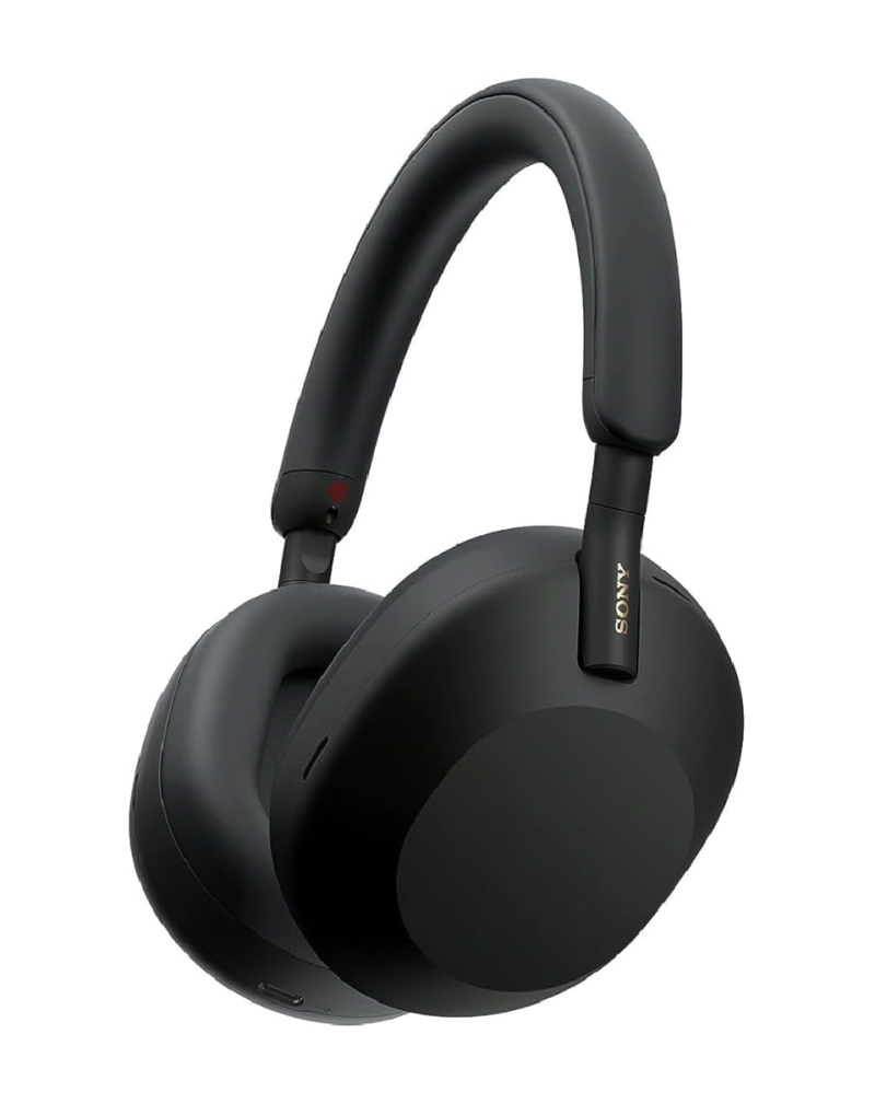 Sony WH-1000XM5 wireless headphones with noise cancellation
