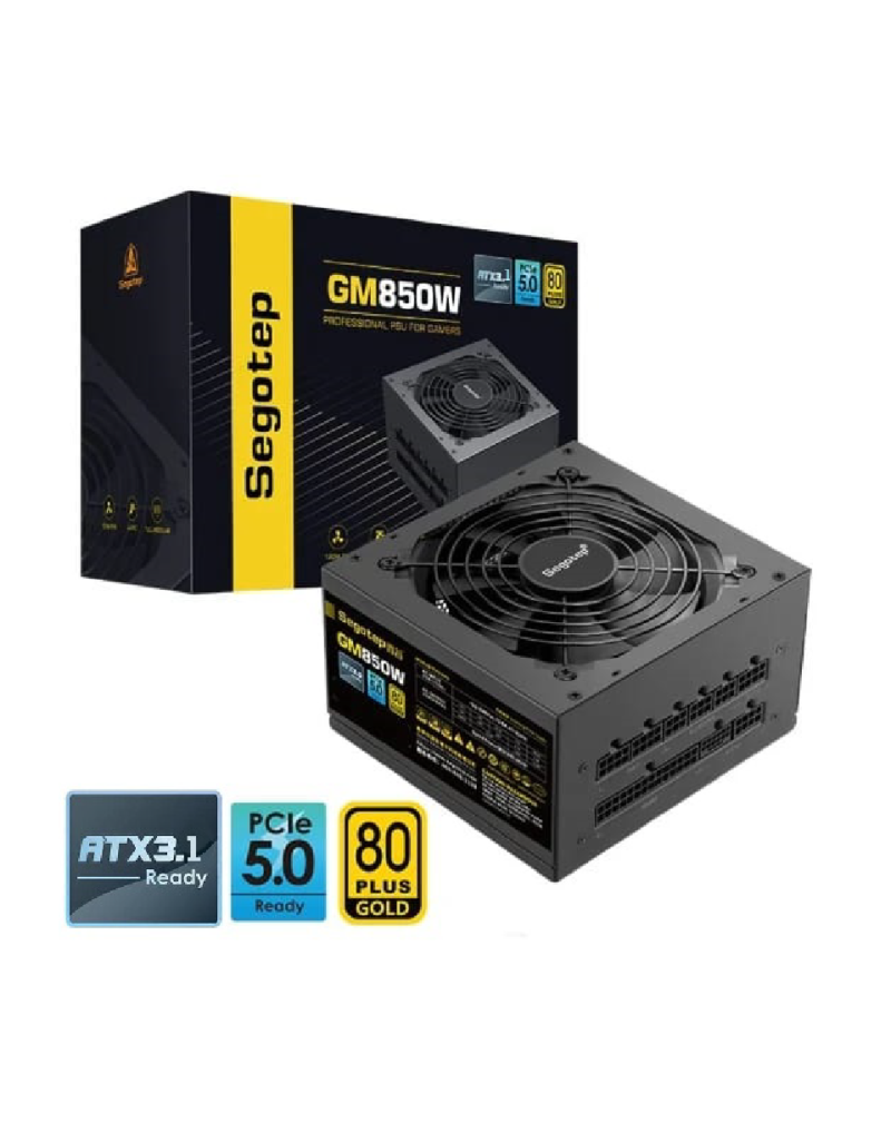 SEGOTEP GM850W 850W Power Supply  PCIe 5.0 & ATX 3.1
