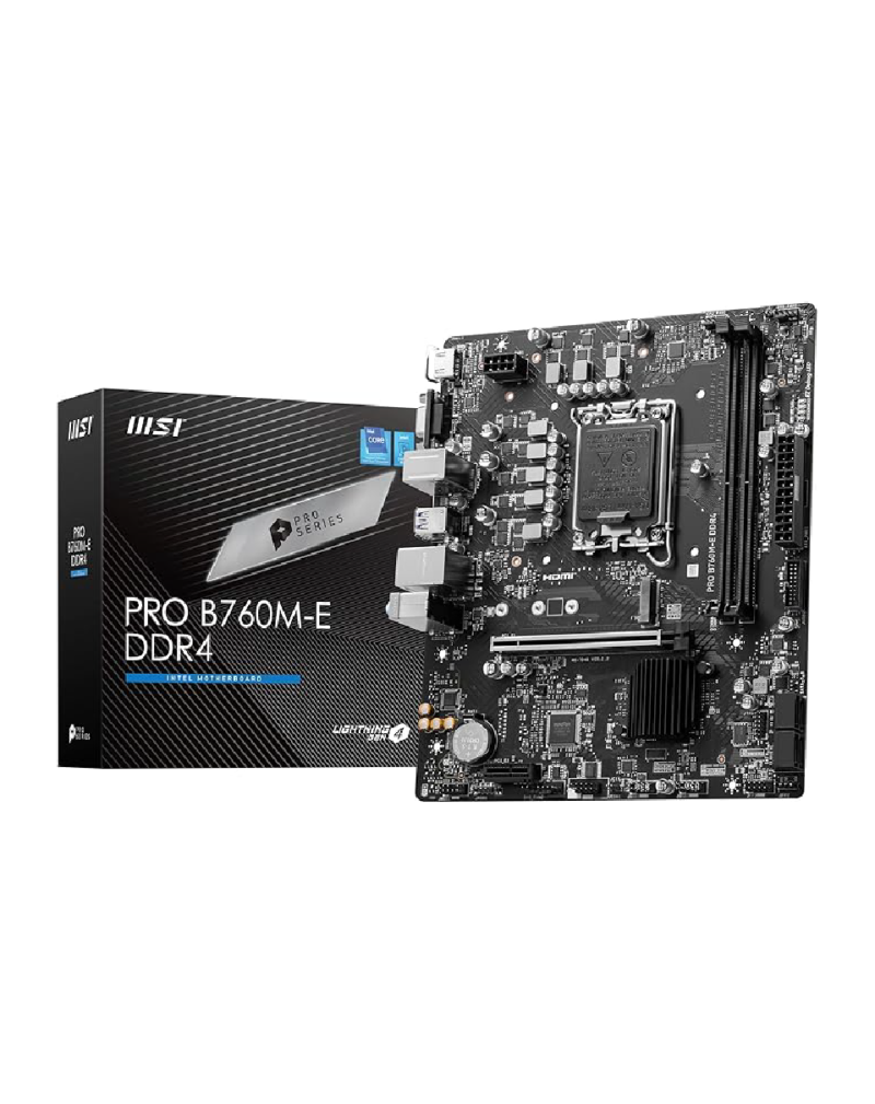 MSI PRO B760M-E DDR4 Motherboard LGA 1700