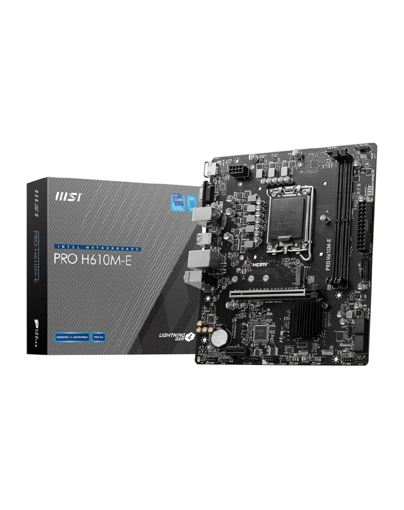 MSI H610M-E PRO DDR4 LGA 1700 MOTHERBOARD