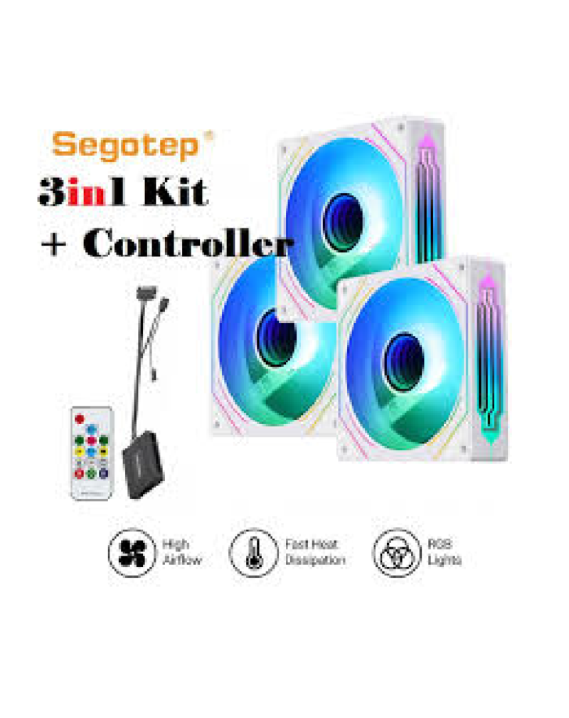 SEGOTEP HB12 Combo Kit Gaming PC Cooling (3x Fans)