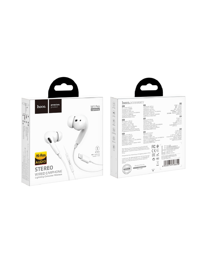 M1 Pro Original series wired earphones with mic 1.2m elastic cable audio plug 3.5mm