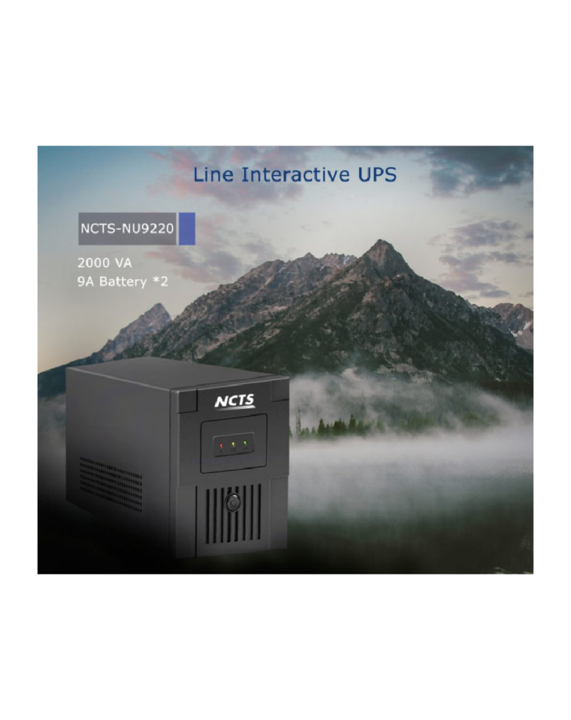 NCTS Ups 2000VA 9 Ampere Batteries 1200 Watt