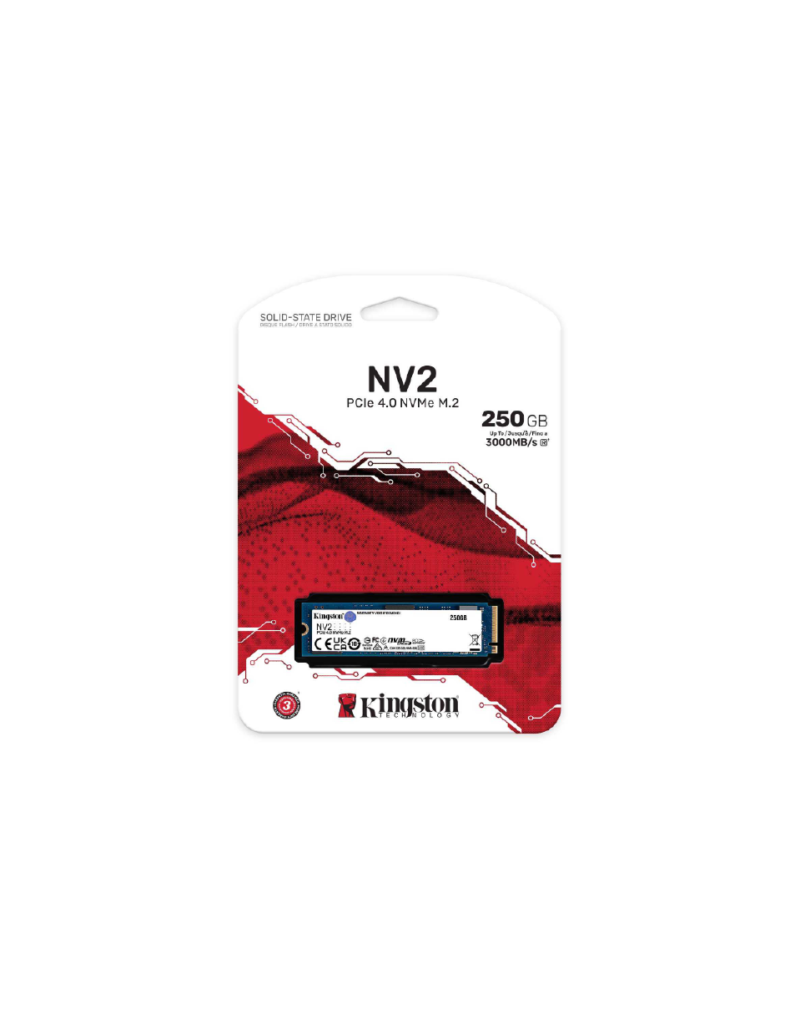 Kingston NV2 250G M.2 2280 NVMe Internal SSD